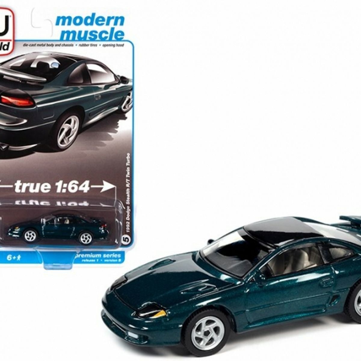 GENERICO - AUTOWORLD AWSP063 1-64 1992 DODGE STEALTH R T TWIN TURBO