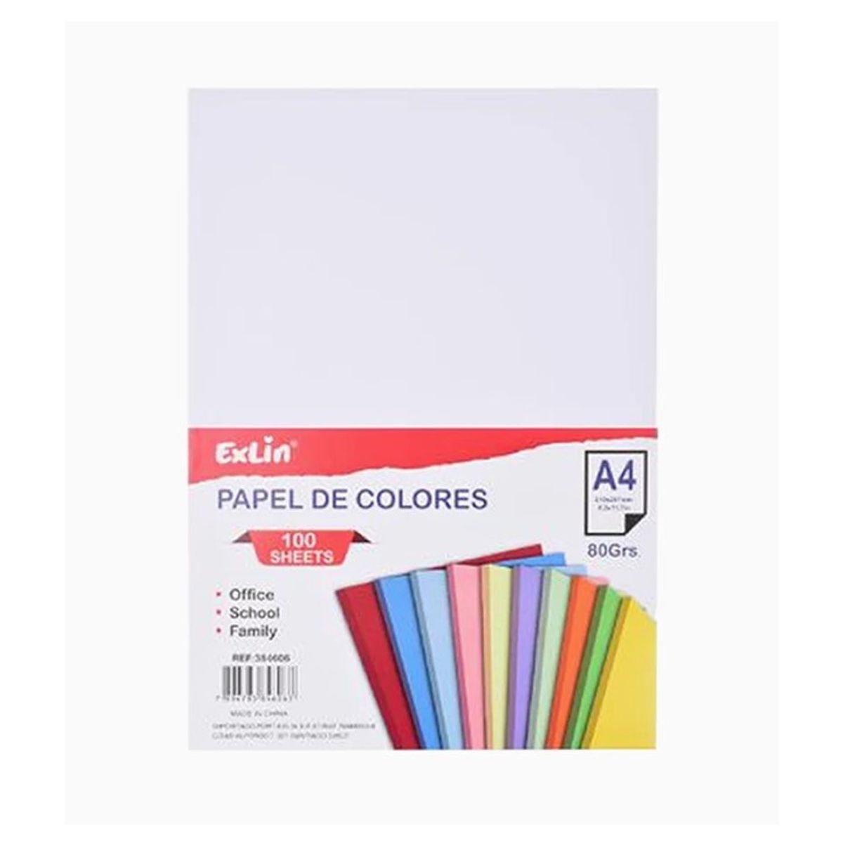 GENERICO - Resma de Papel Color Blanco 21cm x 297cm