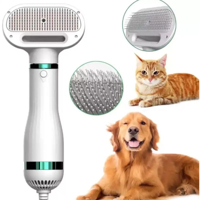 GENERICO - Cepillo Para Mascotas 2 En 1 Gato Perro Peine Secador D/pelo