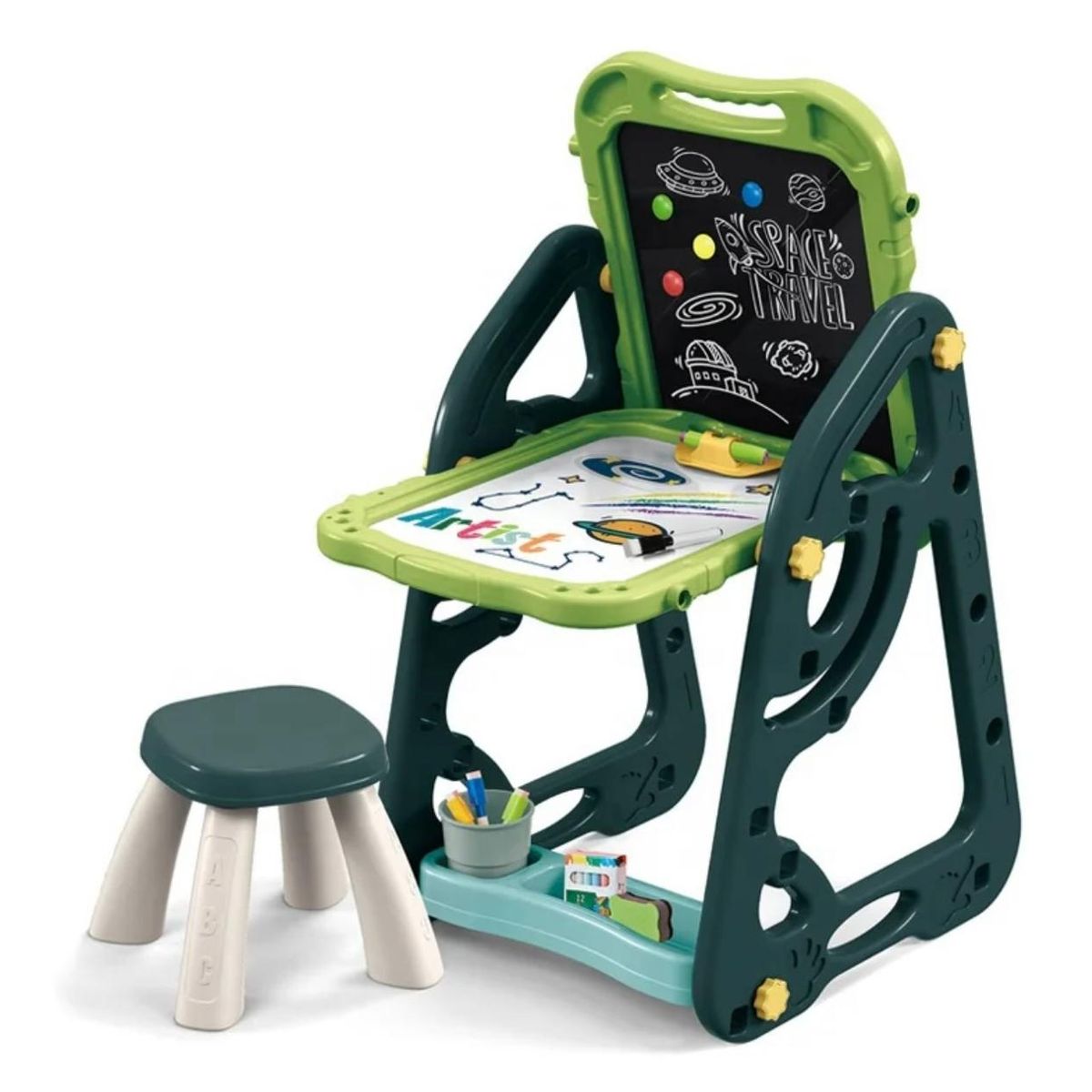 GENERICO - Pizarra De Dibujo Magnético 2 en 1 Accesorios Niños