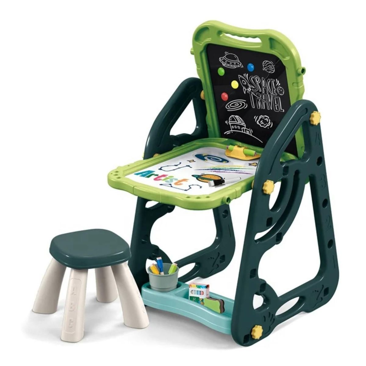 GENERICO - Pizarra De Dibujo Magnético 2 en 1 Accesorios Niños