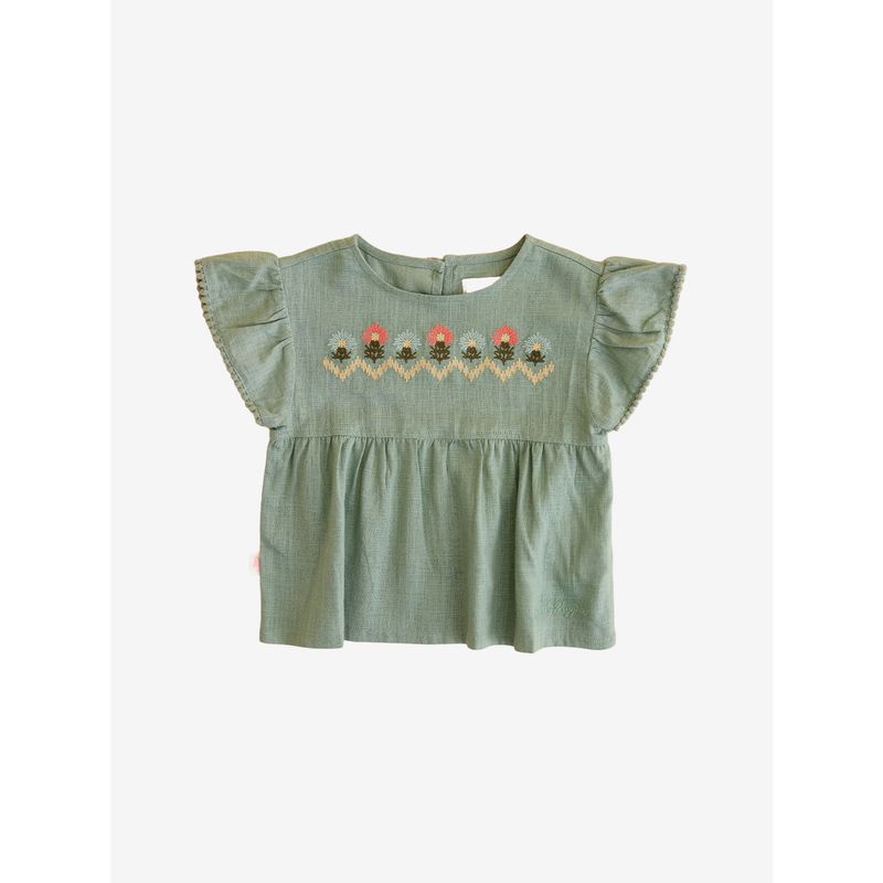 HUSH PUPPIES - Blusa Niña Ana Verde HUSH PUPPIES_.