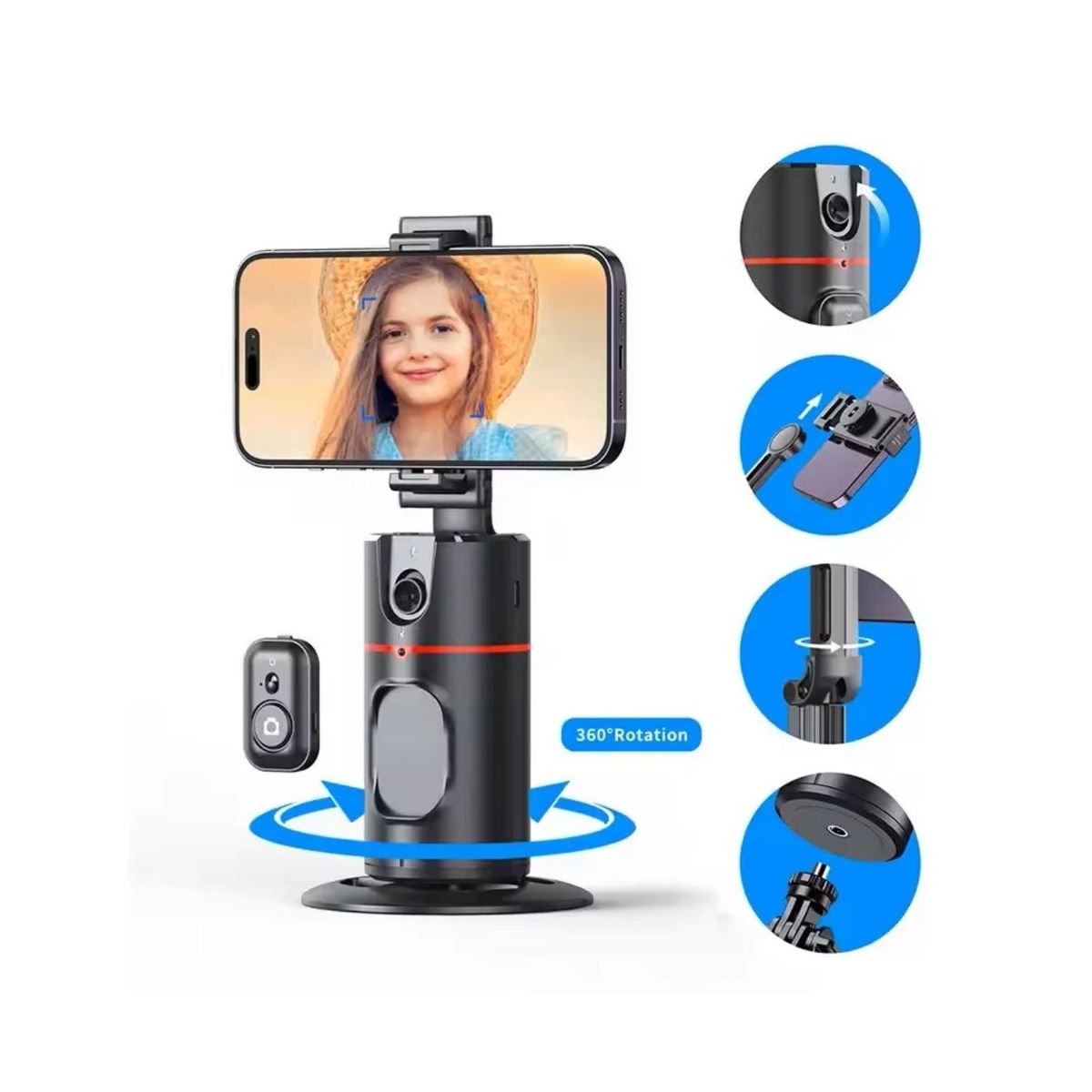 GENERICO - Trípode De Seguimiento Facial Inteligente Rotación 360°