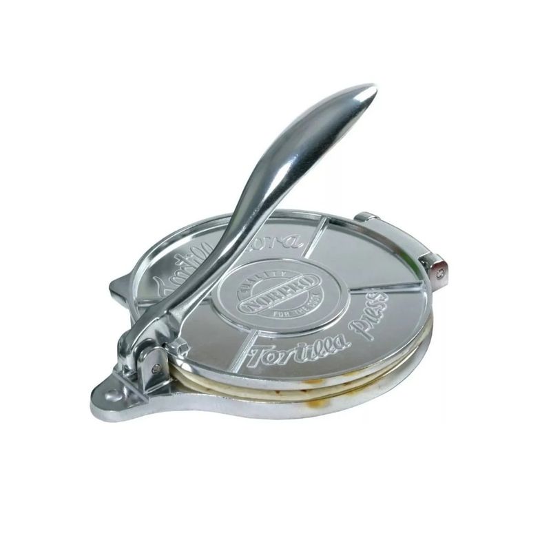 GENERICO - Prensa Para Tortillas 8 Pulgadas Masa Cocina Acero Grey