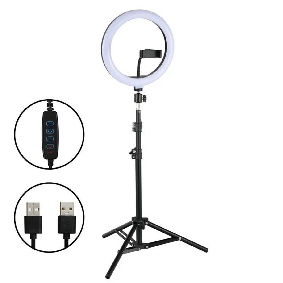 GENERICO - Aro De Luz Led Con Tripode Aro 26cm 2.1 Metros Tik Tok