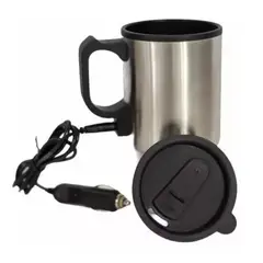 GENERICO - Vaso Auto Acero Tazon Mug 12v 480ml Térmico Conexion Auto