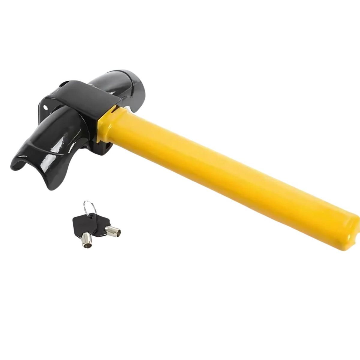 GENERICO - Traba Volante Tipo Candado Antirrobo Acero + Llave Seguridad