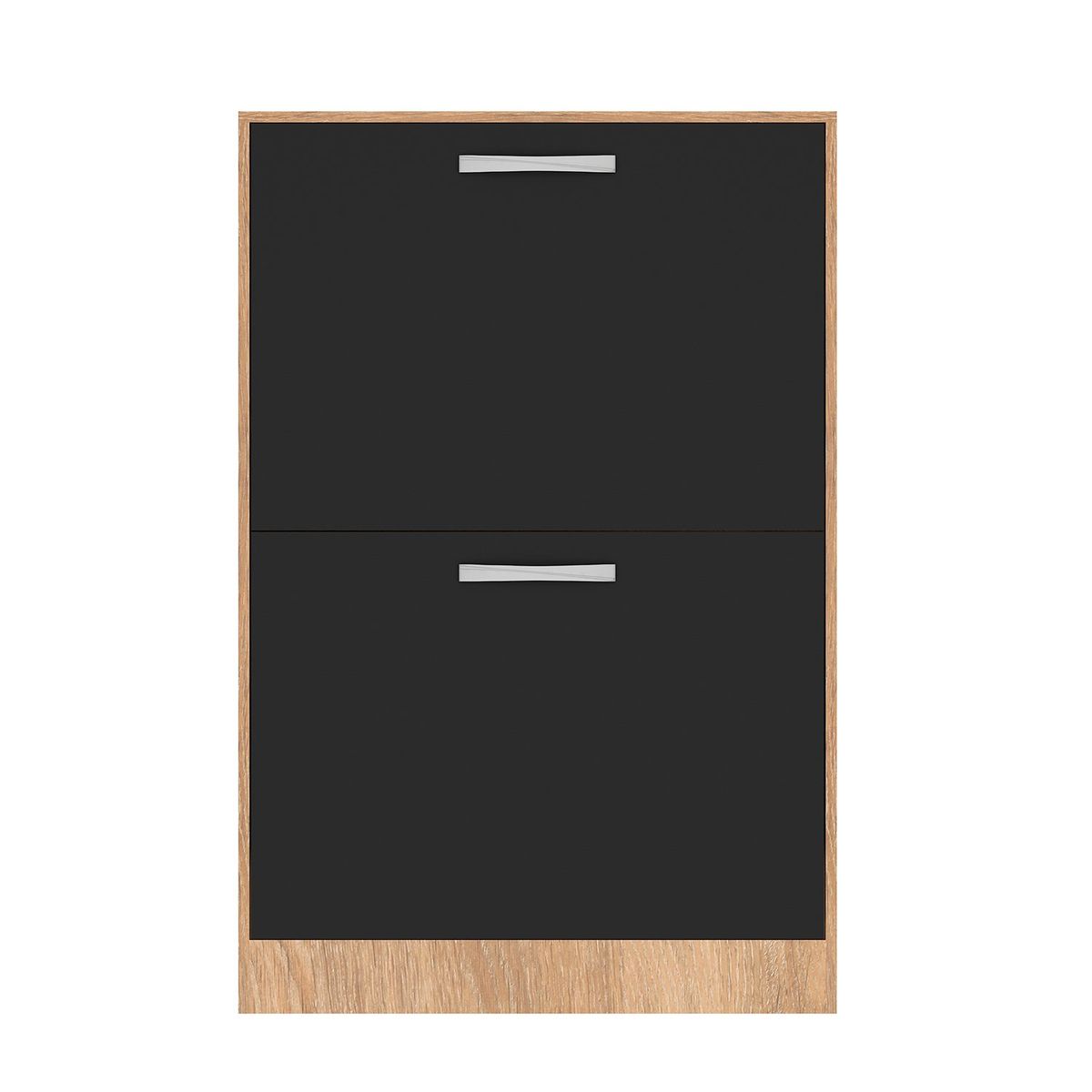 VEKKAHOME - ZAPATERA NICK 2 PUERTAS NEGRO