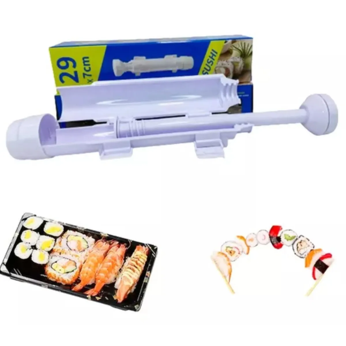 GENERICO - Maquina Para Hacer Sushi Facil Sushezi Bazooka Sushi