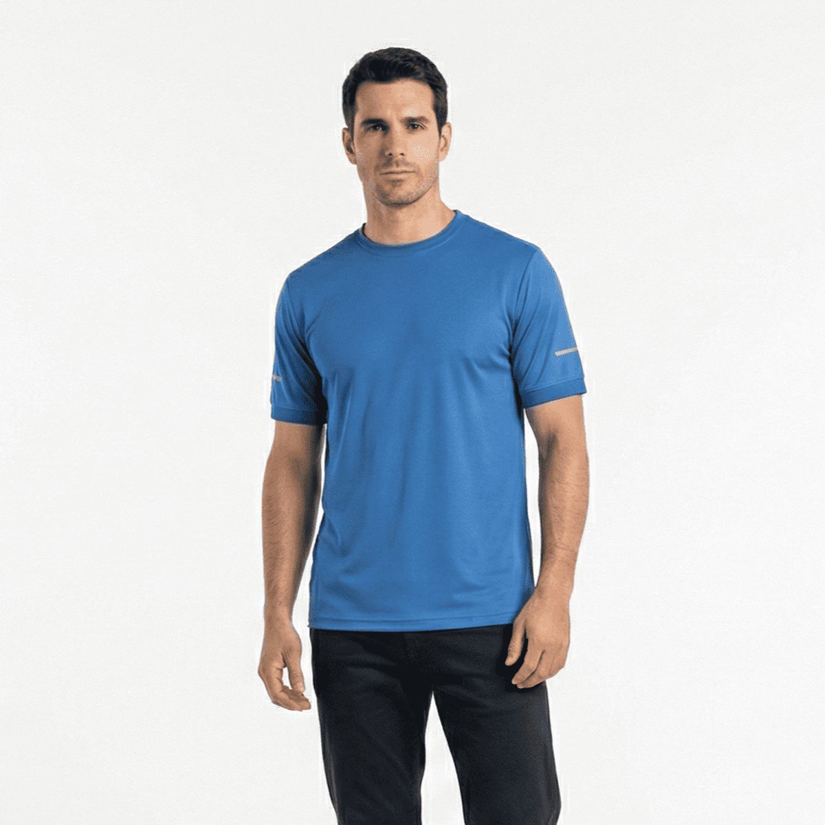 T-WORLD - Polera Secado Rápido Hombre Manga corta antibacterial reflectiva