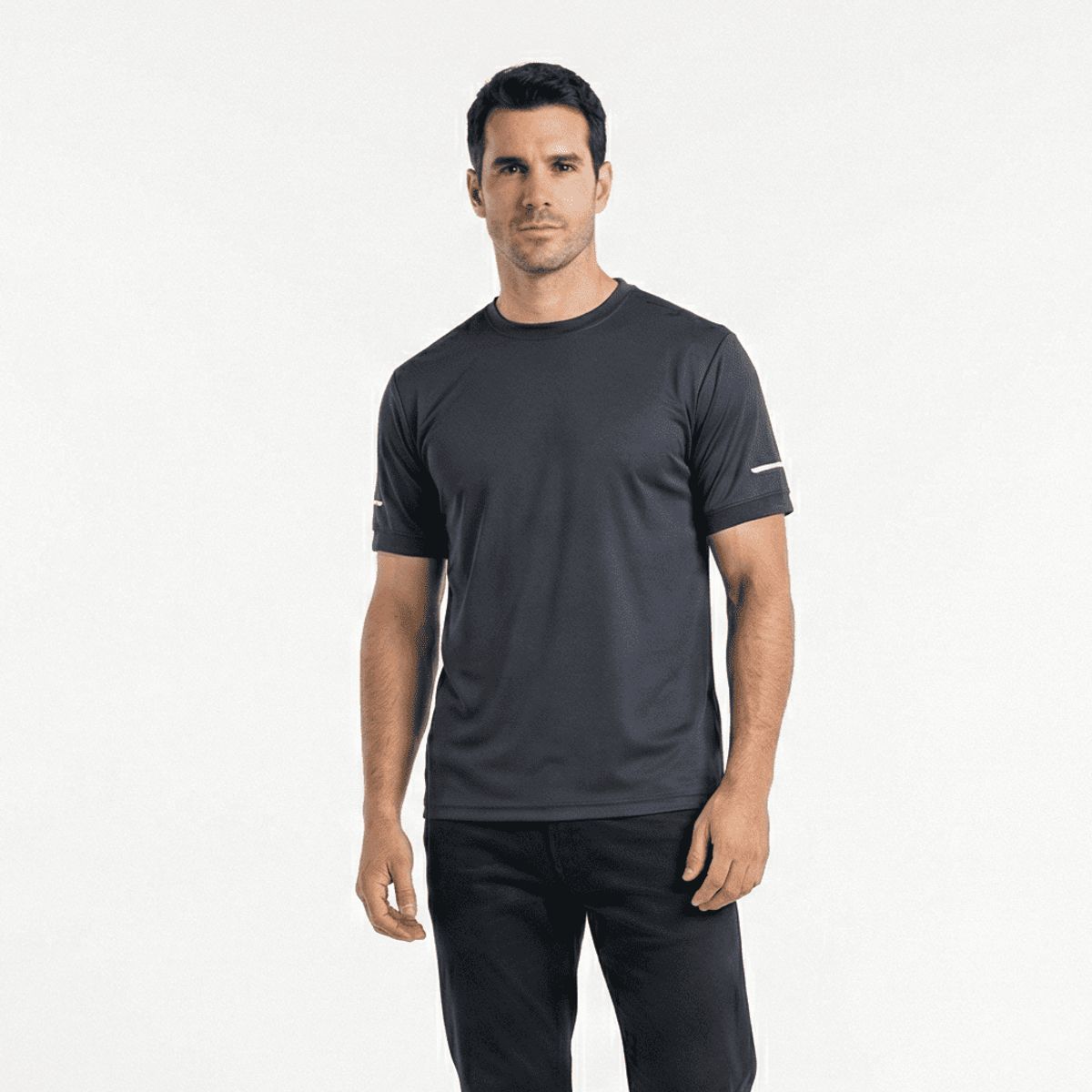 T-WORLD - Polera Secado Rápido Hombre Manga corta antibacterial reflectiva