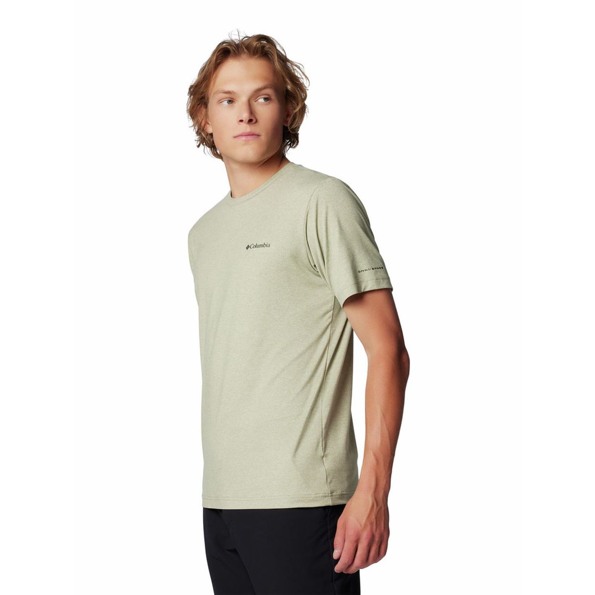 COLUMBIA - Polera Hombre Tech Trail Crew Neck Verde COLUMBIA