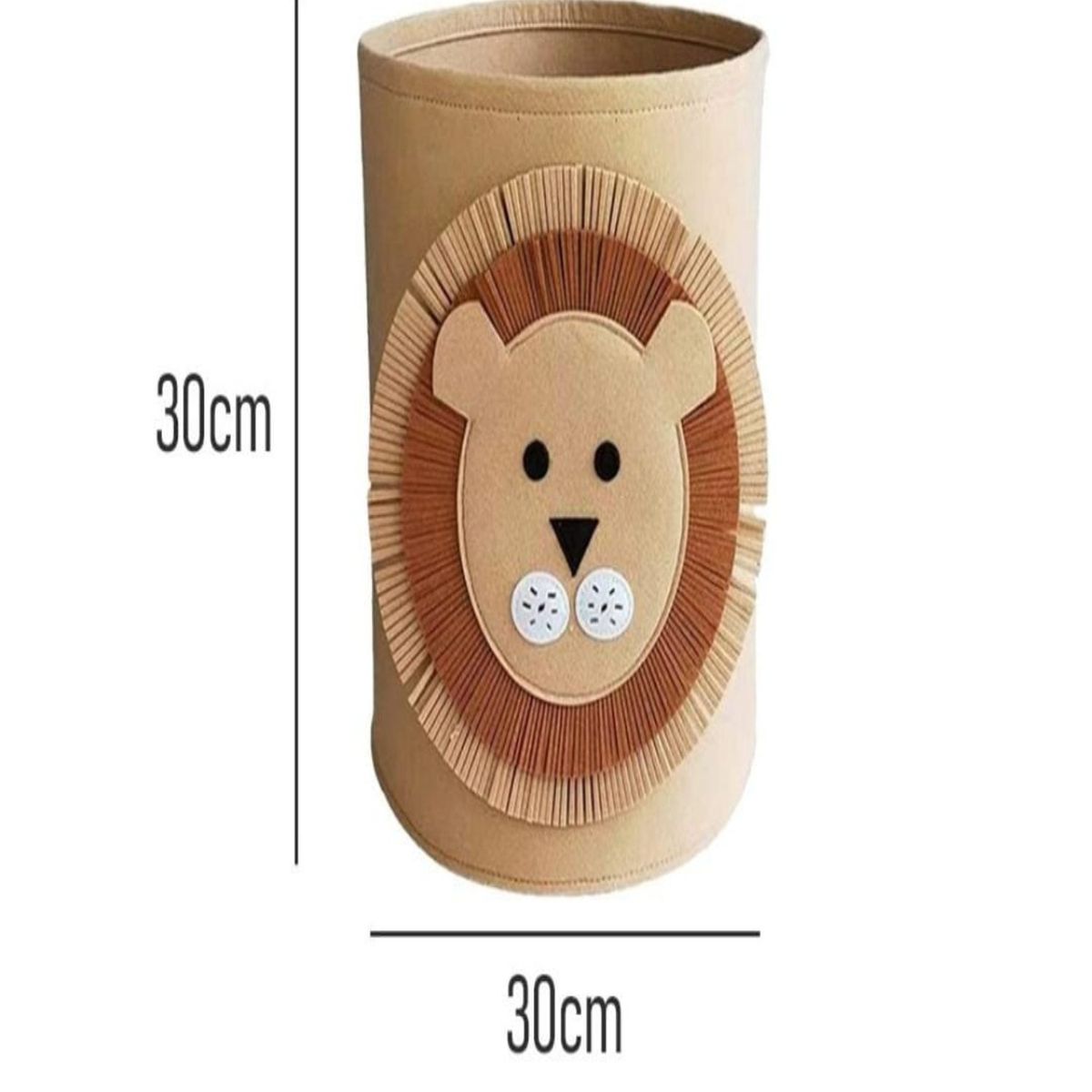 GENERICO - Cesto Organizador Tigre Infantil Ropa o Juguetes