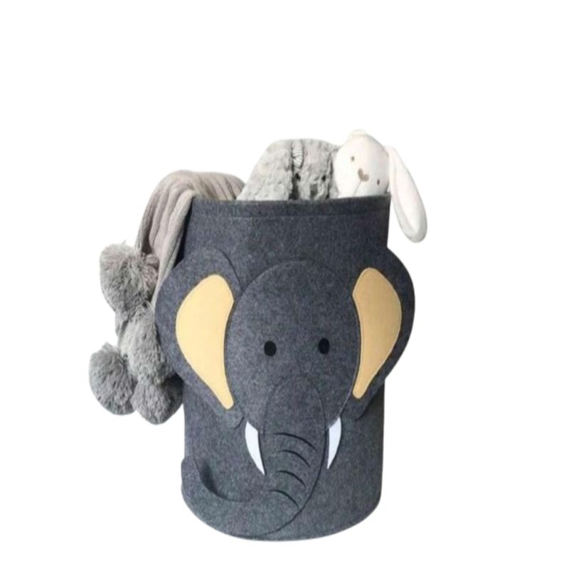 GENERICO - Cesto Organizador Elefante Infantil Ropa o Juguetes