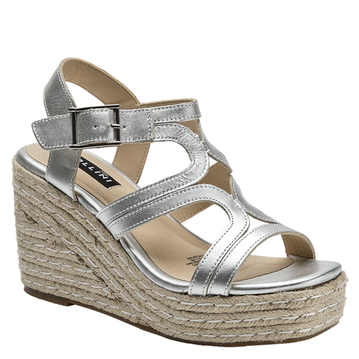 POLLINI - Sandalia Casual Mujer Plateado Pollini
