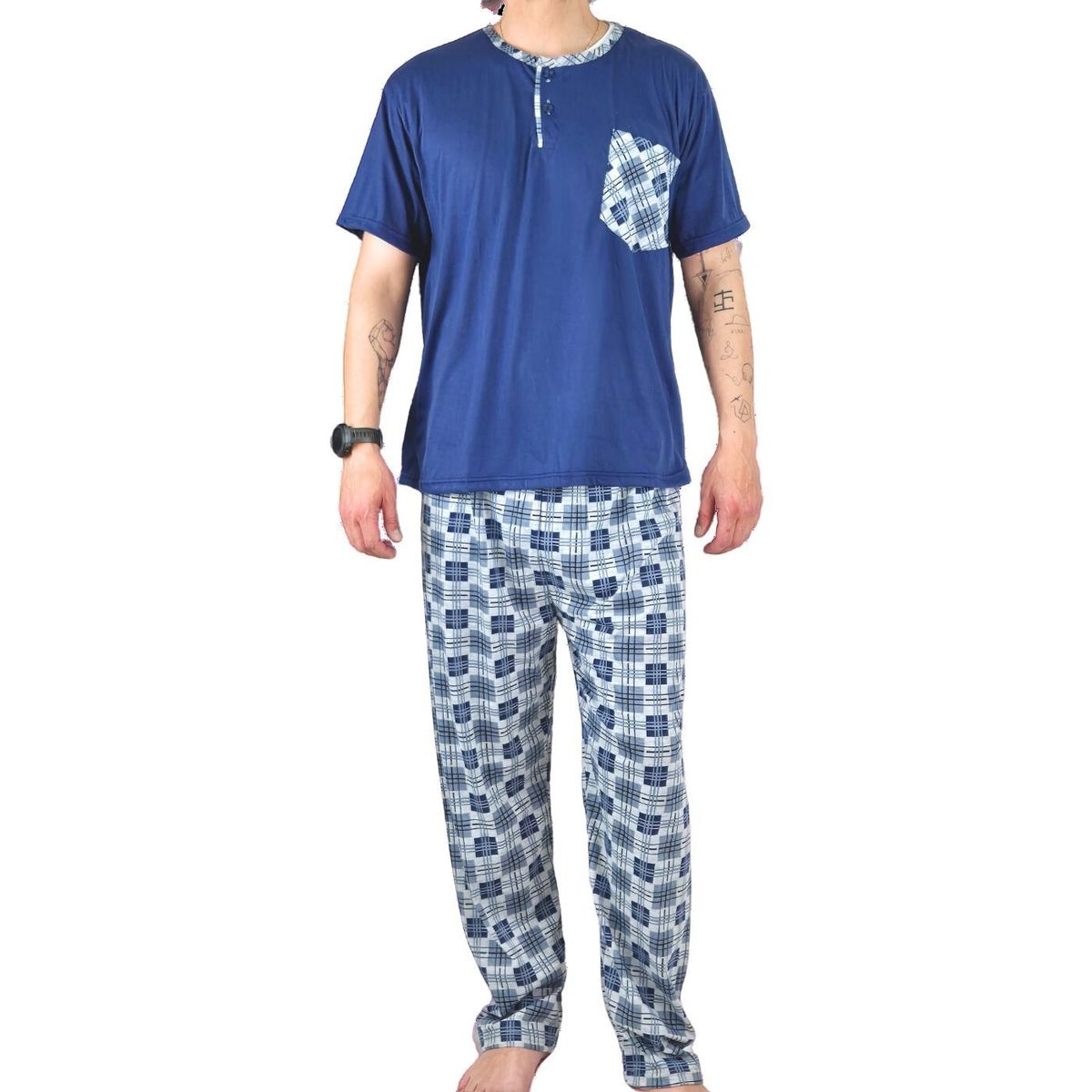 LIKE SHOP - Pijama Hombre Verano Polera Manga Corta 540