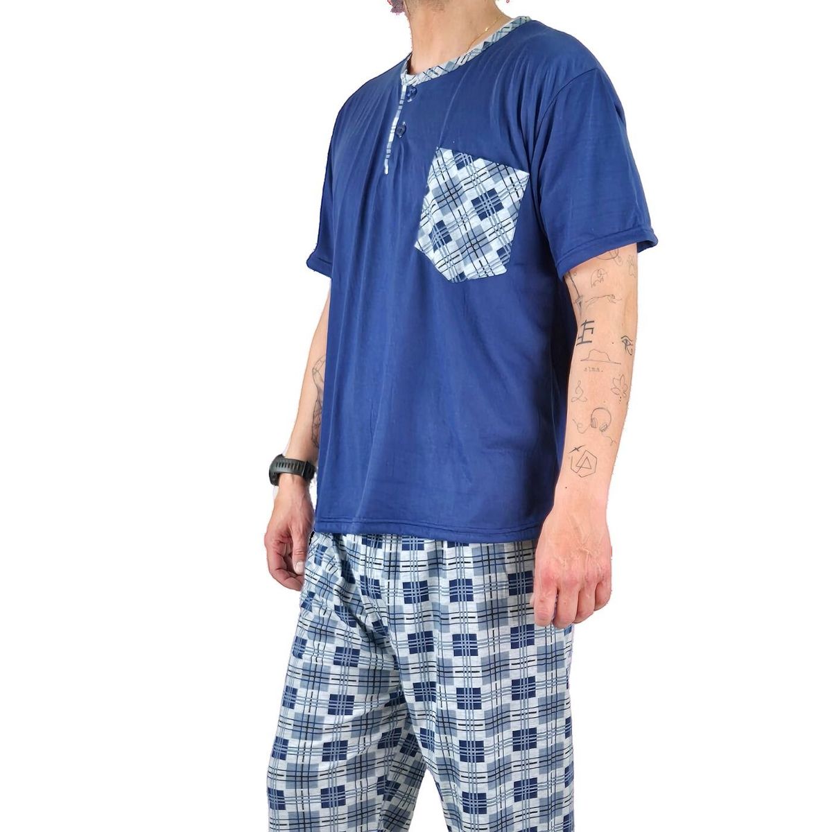 LIKE SHOP - Pijama Hombre Verano Polera Manga Corta 540