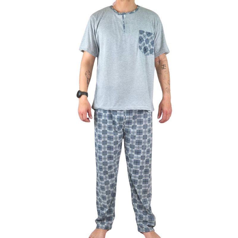 MPROPIA - Pijama Hombre Verano Polera Manga Corta 540