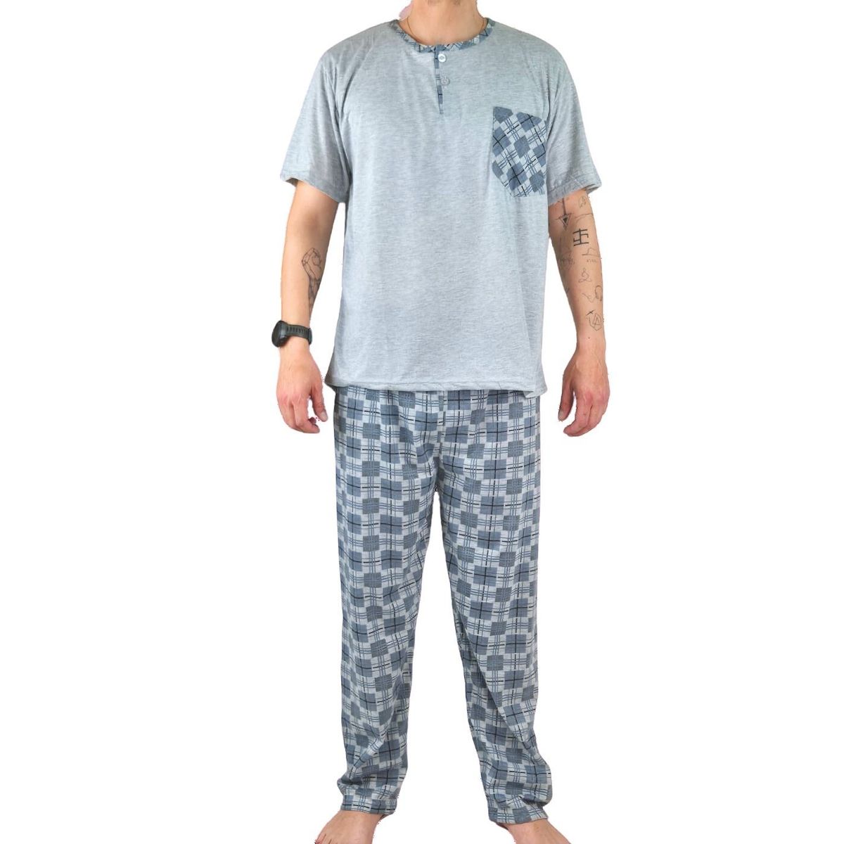 LIKE SHOP - Pijama Hombre Verano Polera Manga Corta 540
