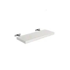 VGO - Estante flotante de Madera Blanco 25x30x4cm