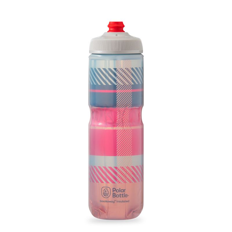 POLAR BOTTLE - BOTELLA DE AGUA POLAR SURGE TARTAN 20oz BONFIRE RED/ORANGE