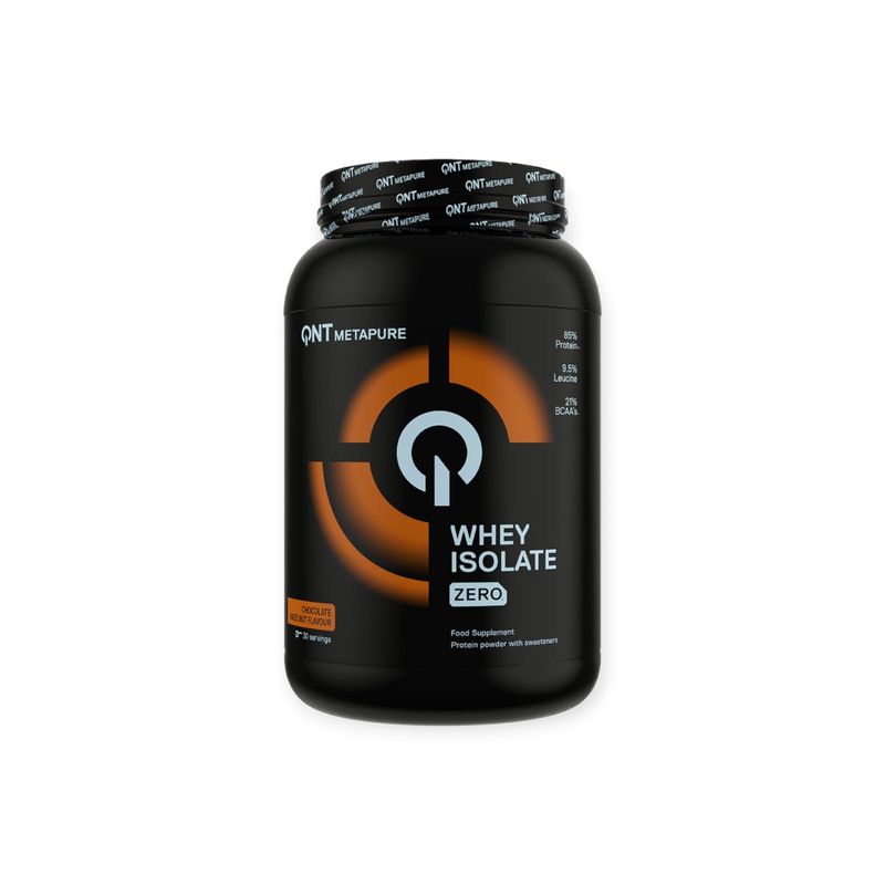 QNT - PROTEINA METAPURE ISO WHEY ZERO CHOCOLATE HAZELNUT 908GR - QNT