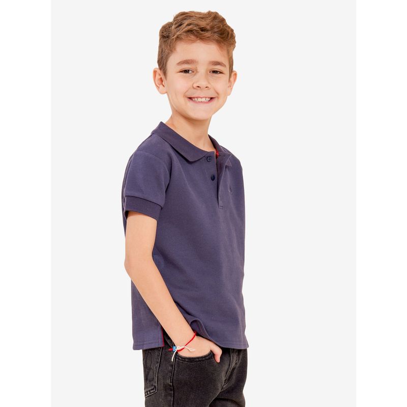 HUSH PUPPIES - Polera Niño Springboks Navy HUSH PUPPIES