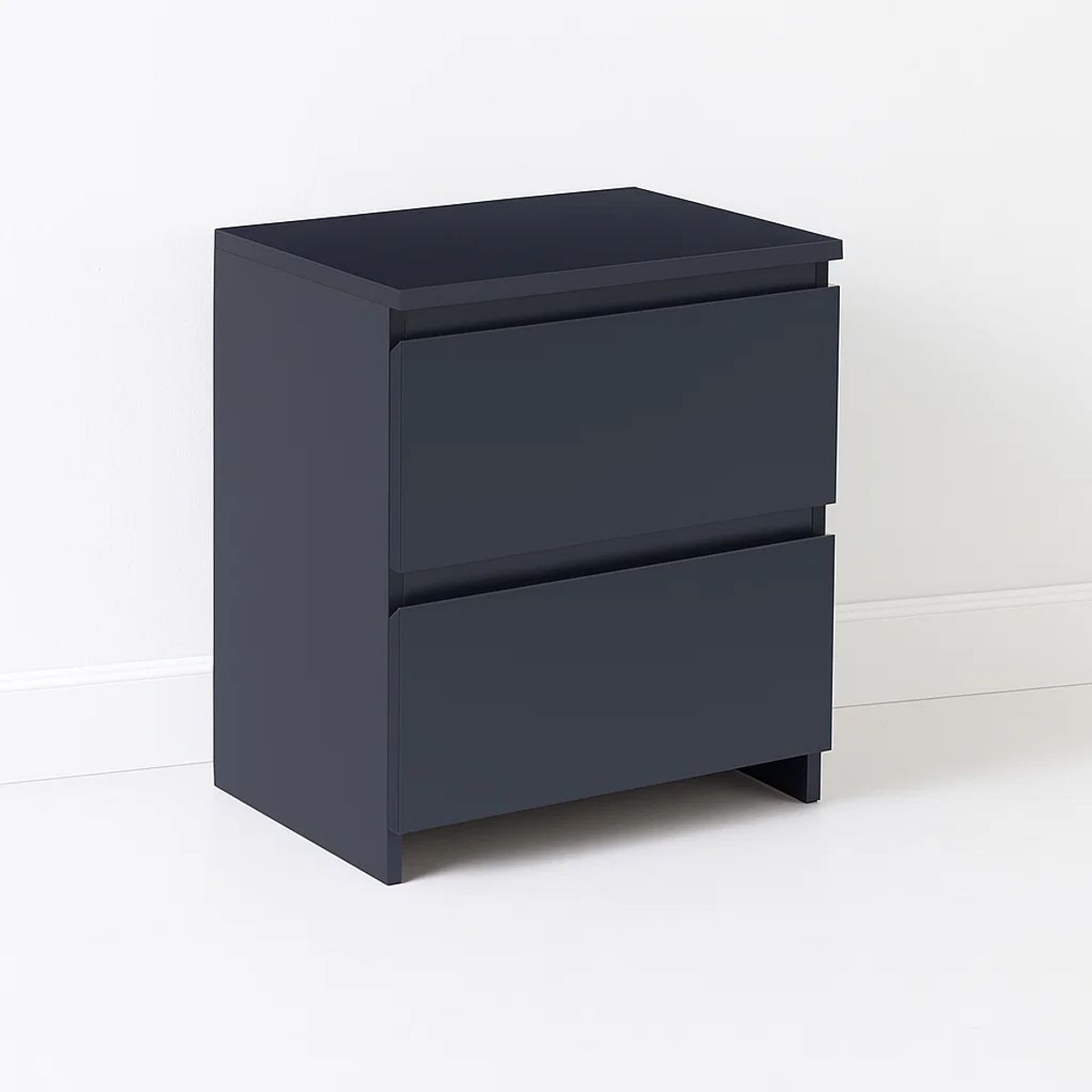 KLIK - Velador Cajones Doble Madera Moderno Minimal Negro Klik 2.0