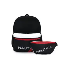 NAUTICA - Mochila Stark + Banano Kappa negro