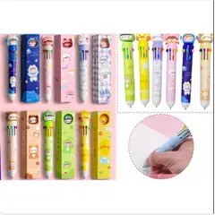 GENERICO - Lapicero Kawaii 10 Colores / 6 Diseños Colores Surtidos