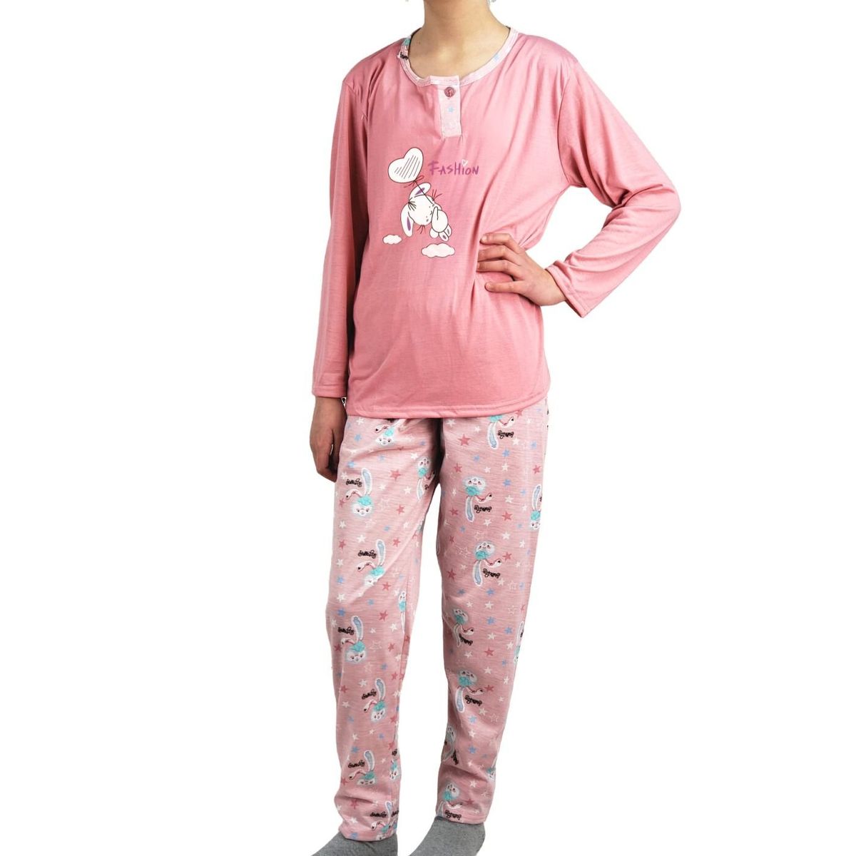 LIKE SHOP - Pijama Niña Verano Manga Larga 406