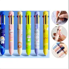 GENERICO - Lapicero Kawaii 8 Colores / 6 Diseños Colores Surtidos