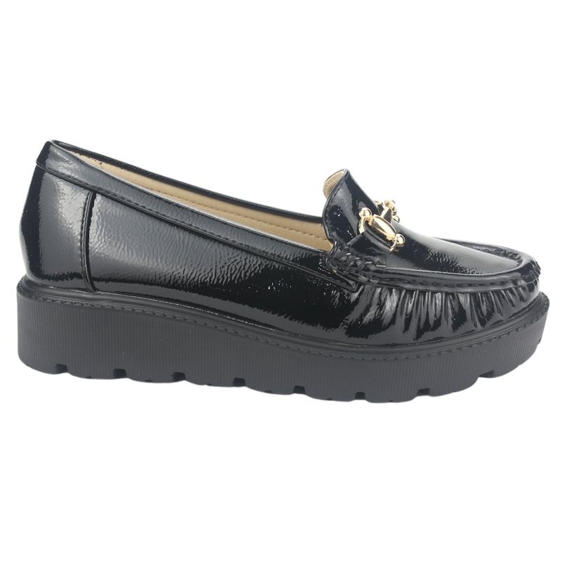 CHALADA - Mocasin Mujer Negro Casual Chalada Gran-20