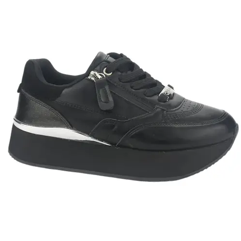 CHALADA - Zapatilla Mujer Negro Urbano Friki-2