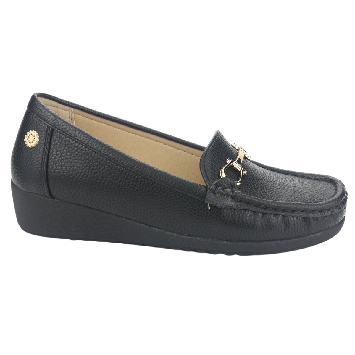 CHALADA - Mocasin Mujer Negro Casual Chalada Malu-2