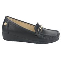 Mocasin Mujer Negro Casual Malu-2