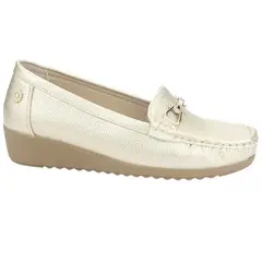 CHALADA - Mocasin Mujer Dorado Casual Malu-2