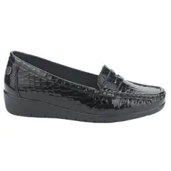 CHALADA - Mocasin Mujer Negro Casual Maya-1