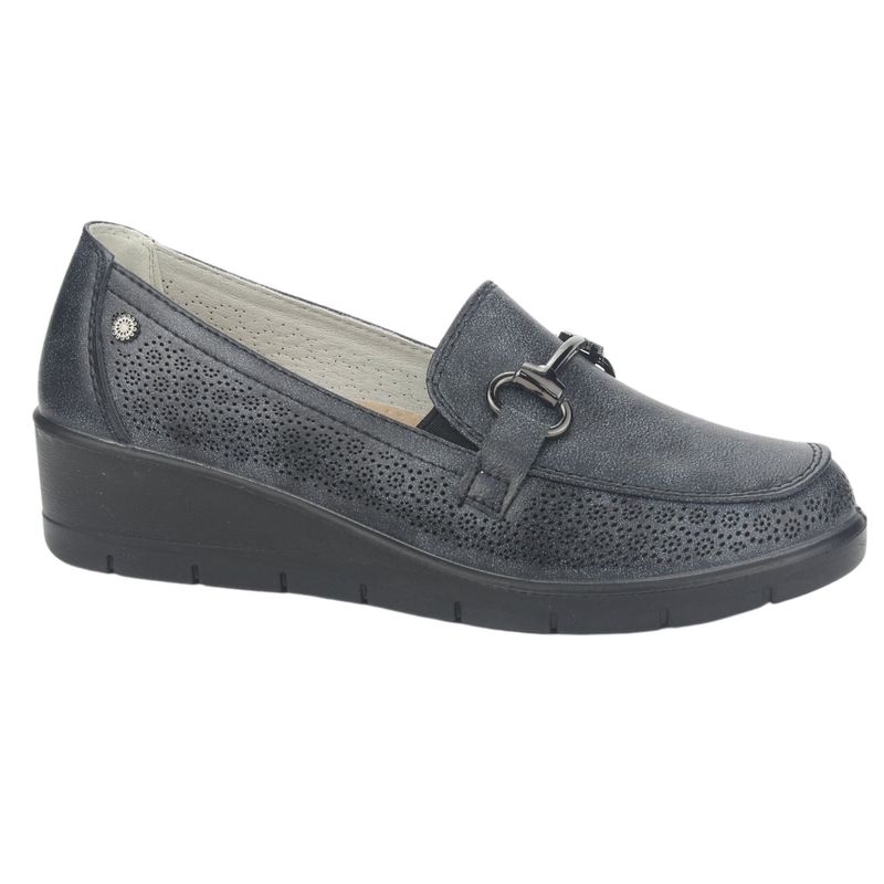 CHALADA - Mocasin Mujer Negro Casual Chalada Cona-2