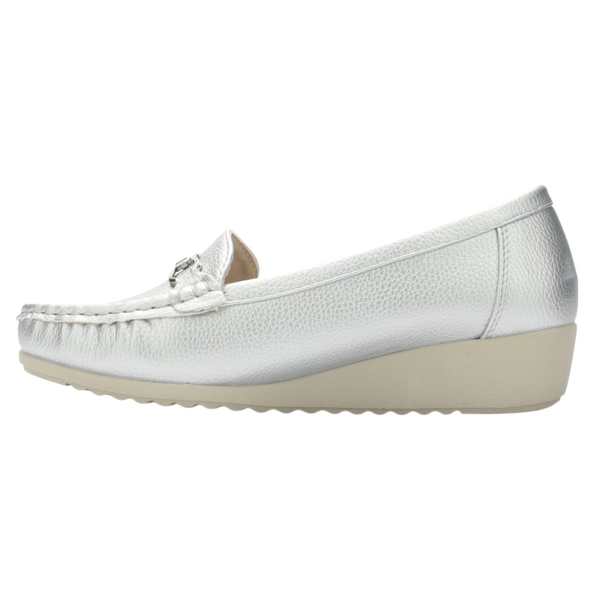 CHALADA - Mocasin Mujer Plateado Casual Chalada Malu-2