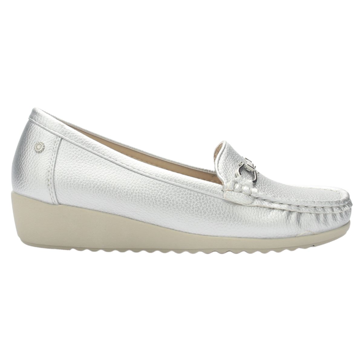 CHALADA - Mocasin Mujer Plateado Casual Chalada Malu-2