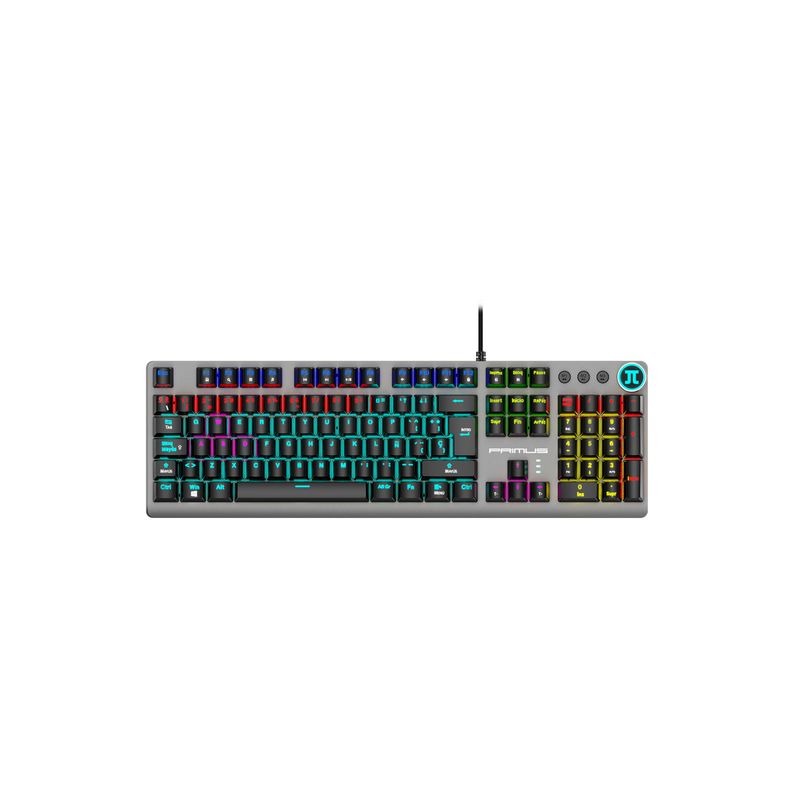 PRIMUS - Teclado Gamer Primus Ballista 91T Switch Red Wired USB - Gris