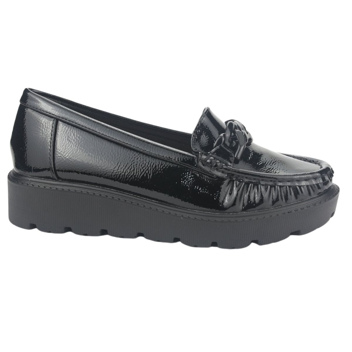 CHALADA - Mocasin Mujer Negro Casual Chalada Gran-21