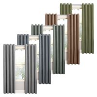 Cortina Blackout 100% 1 Paño 140x230cm Textura Lino - Gris oscuro