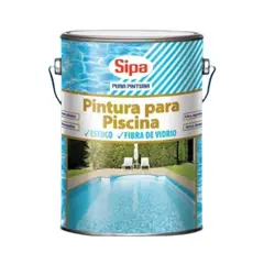 SIPA - PINTURA PARA PISCINAS 1 GALON AZUL CAUCHO CLORADO