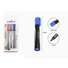 GENERICO - Marcador Punta Resistente 3 colores 14cm