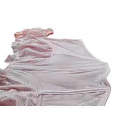GARSIL - Crop Top Peto Mujer Mangas Cortas Con Transparencia