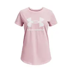 UNDER ARMOUR - Polera manga corta UA niña Rosa