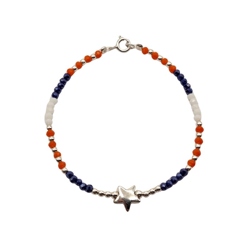 MARRO - Pulsera cristales de colores Plata 925