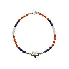 MARRO - Pulsera cristales de colores Plata 925